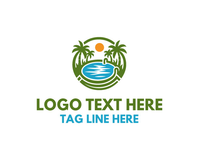 Grand Swimming Pool Wave Logo