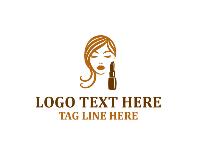  Luxury Lipstick Beauty Logo