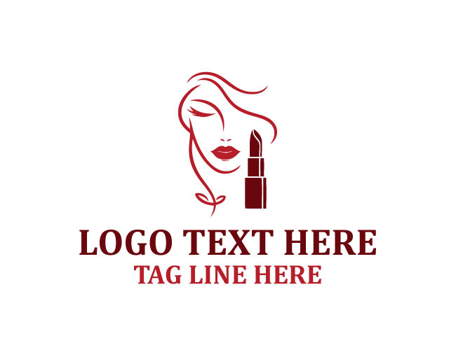 Luxury Cosmetic Lipstick Logo