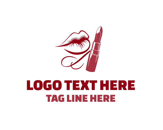  Beauty Cosmetic Lipstick Logo