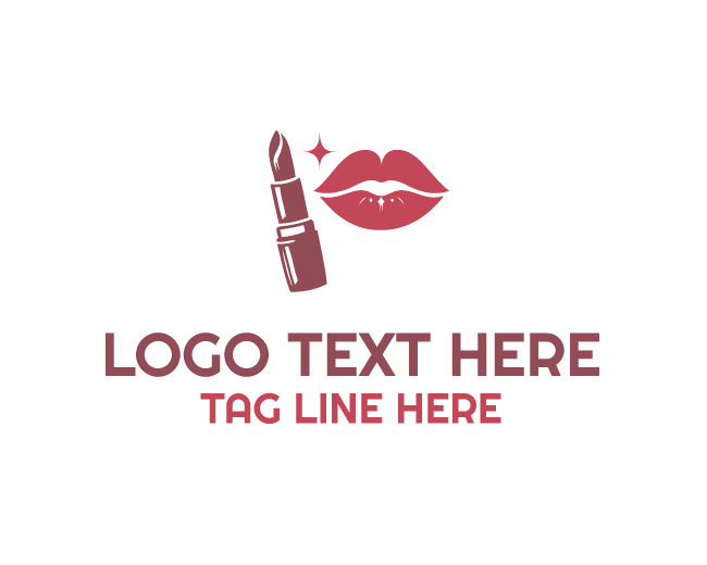  Feminine Fashion Lipstick Logo