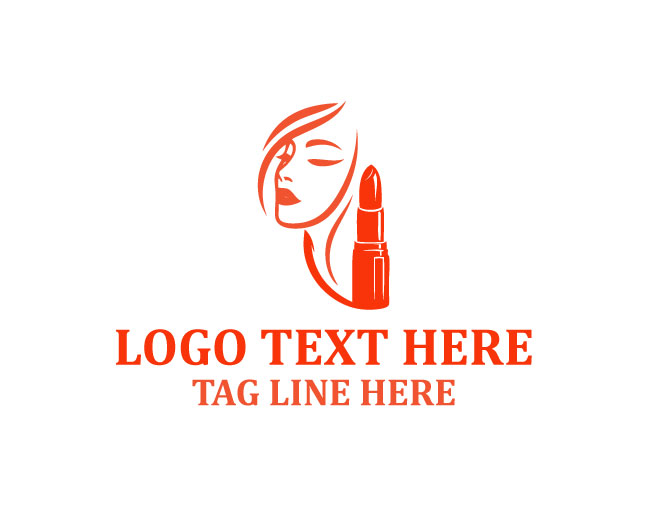 Rose Lipstick Beauty Logo