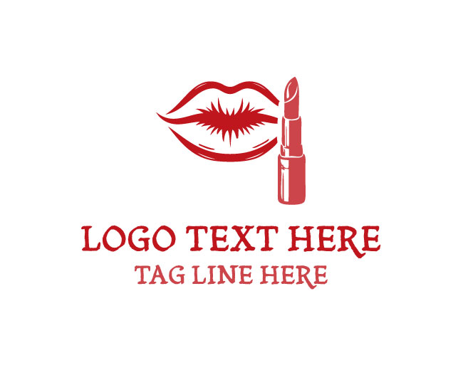 Beauty Glam Lipstick Logo