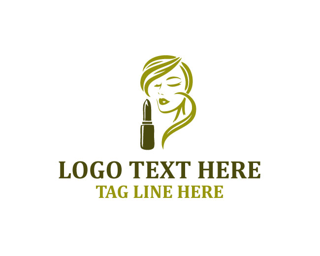  Feminine Cosmetic Lipstick Logo