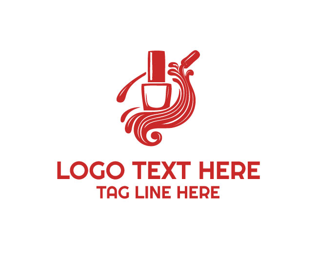  Red Nail Polish Logo