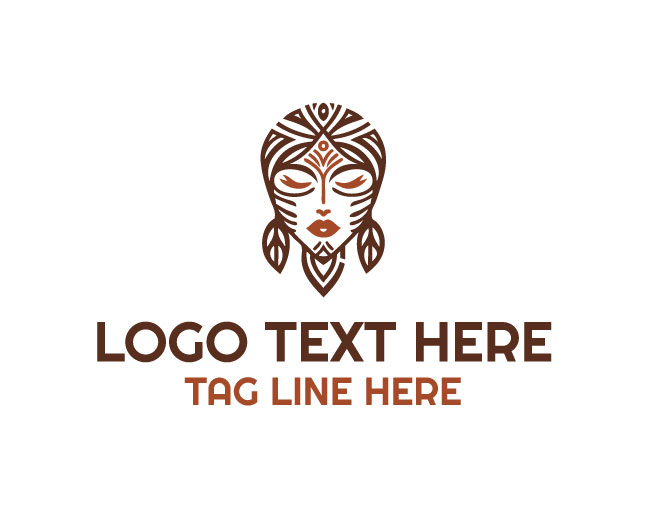 Beauty Tribe Lady Logo