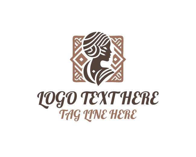 Tribal Elegance Woman Logo