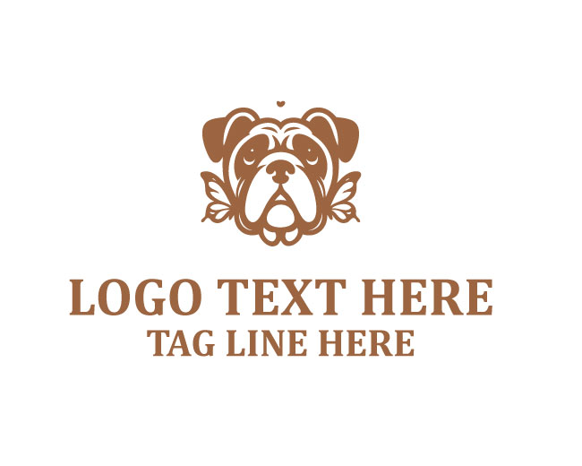 Bulldog Butterfly Logo