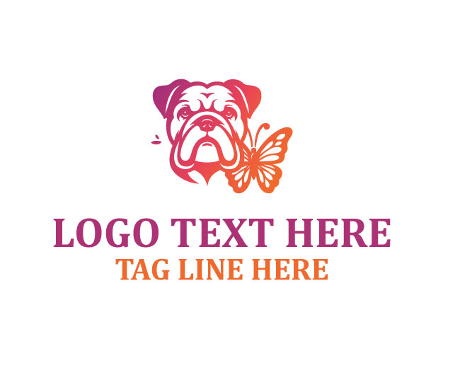 Bulldog Butterfly Wild Logo