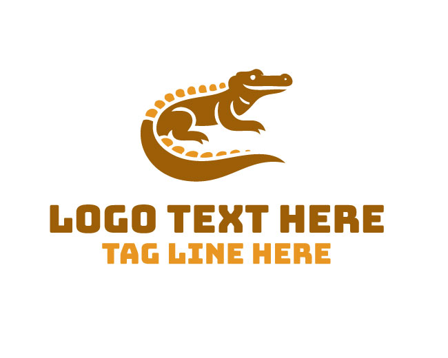 Dynamic Crocodile Logo