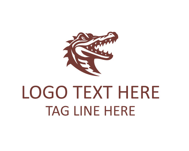  Esports Crocodile Logo