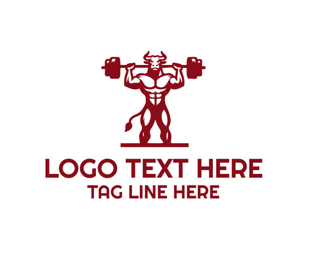 Bodybuilding Bull Logo