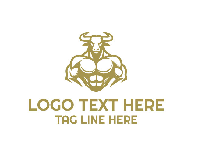 Muscular Bull Dynamic Logo