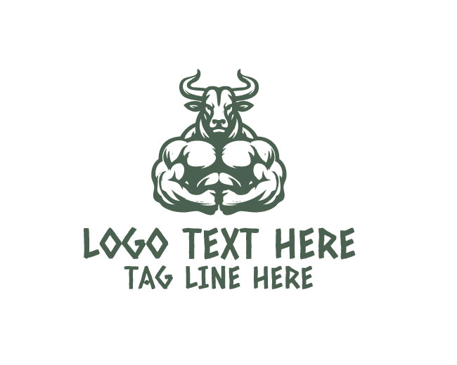  Muscular Bull Savage Logo