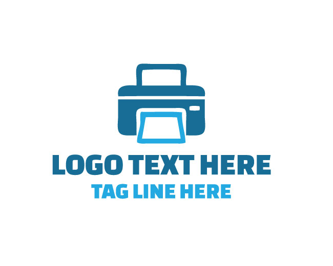 Minimal Printer Logo