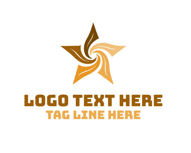 Vortex Star Swirl Logo