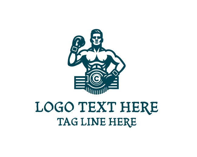 Belt Boxer Fighter Logo