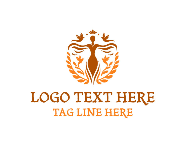 Orange Princess  Birds Logo