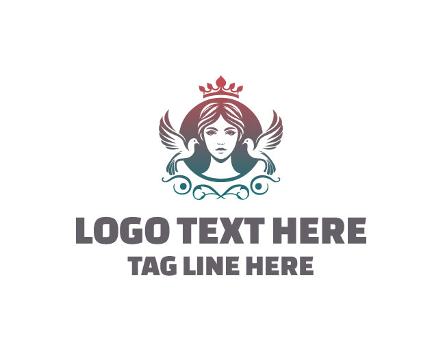 Graceful Princess Birds Logo