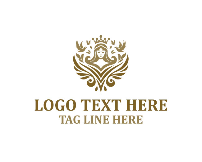 Elegant Bird Princess Logo