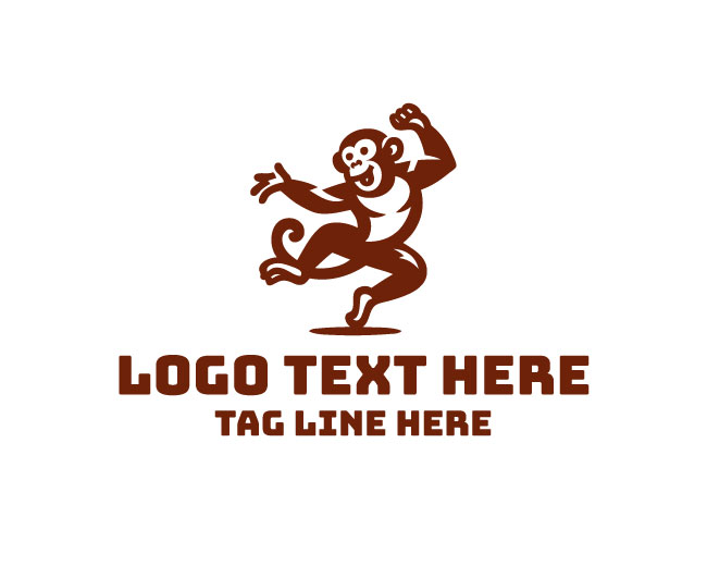 Disco Monkey Sign Logo
