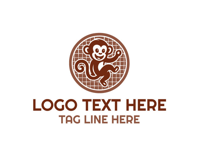 Monkey Retro Party Logo