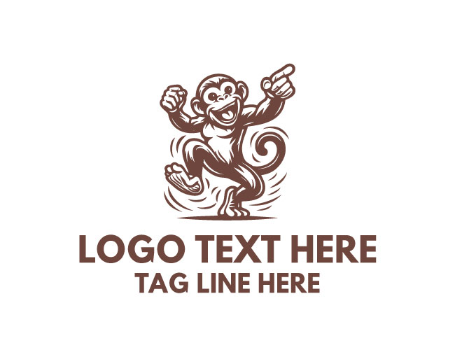 Disco Monkey Icon Logo