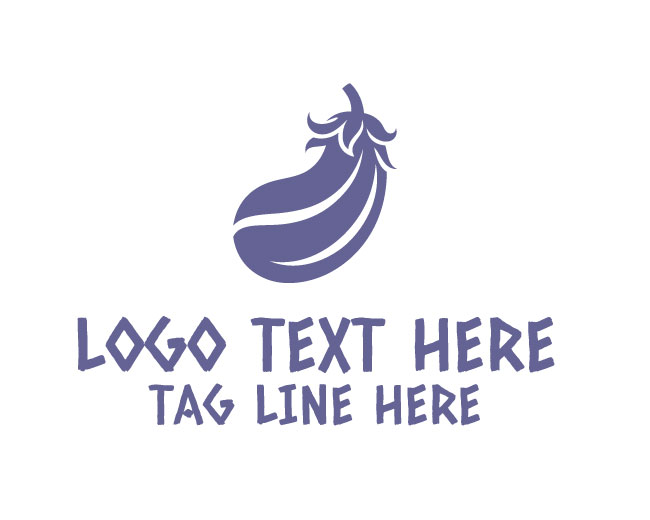 Eggplant Minimal Logo