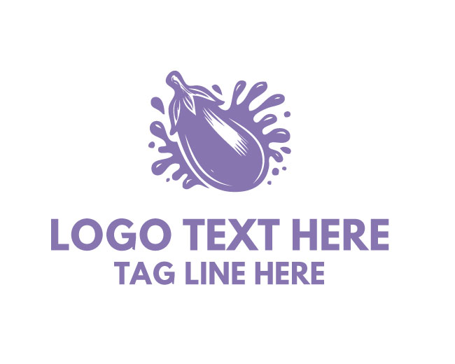 Eggplant Icon Logo
