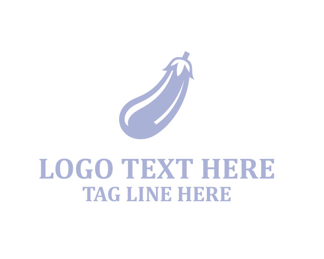 Minimal Eggplant Logo