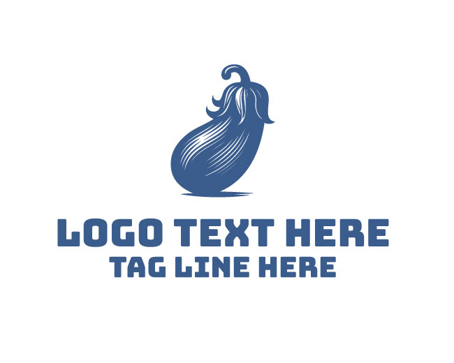 Eggplant Stylish Logo