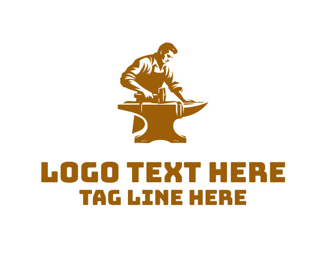 Forged Powerful Blacksmith Logo