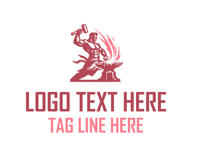 Ultimate Powerful Blacksmith Logo