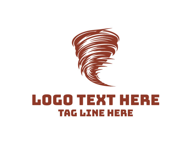 Tornado Spiral Motion Logo