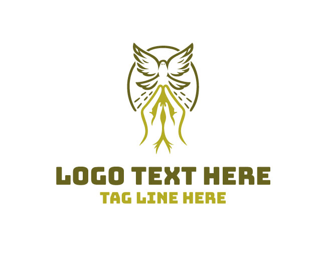  Spiritual Peace Dove Logo