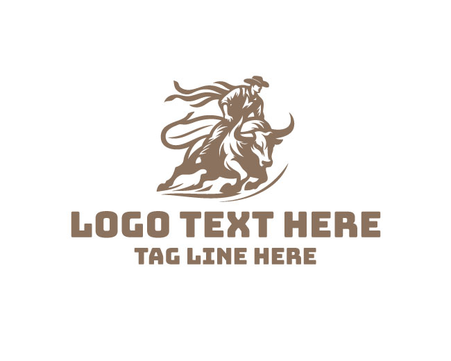 Rodeo Bull Riding Logo
