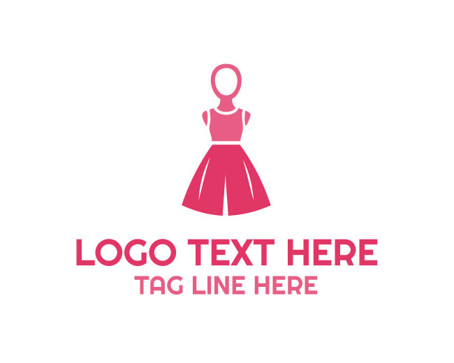 Doll Glitter Fashion Logo