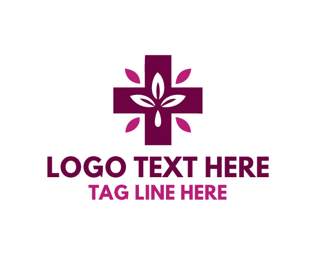 Herbal Pharmacy Cross Logo