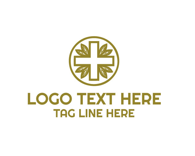 Botanical Cross Logo
