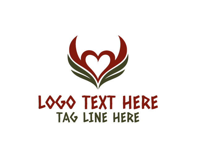 Sparkling Winged Heart Logo