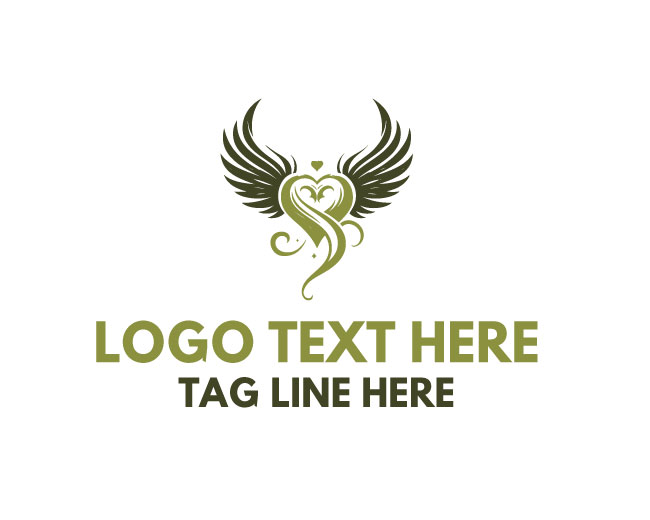 Celestial Winged Heart Logo