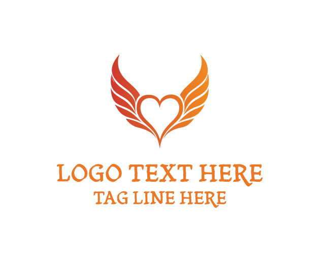 Butterfly Winged Heart Logo