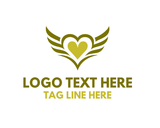 Yellow Winged Heart Logo