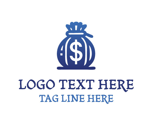 Modern Currency Bag Logo