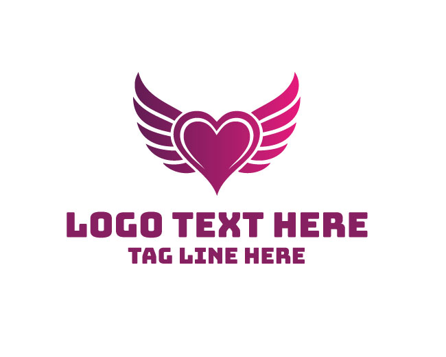 Majestic Winged Heart Logo