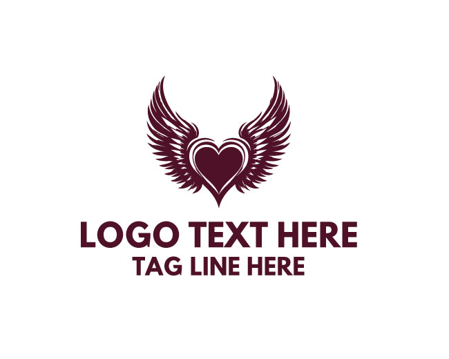 Pearl Winged Heart Logo