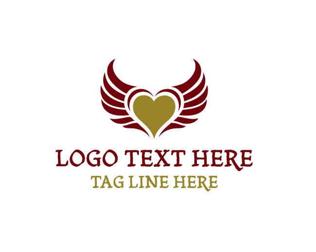 Heavenly Romance Winged Heart Logo
