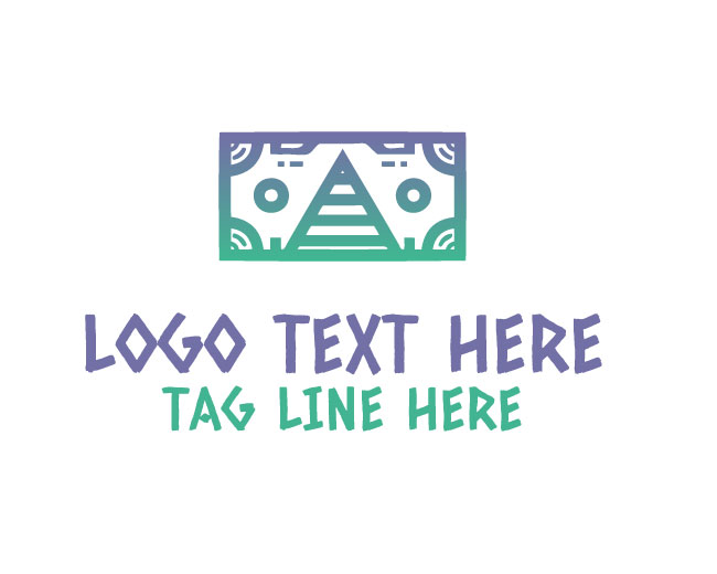 Finance Pyramid Money Logo