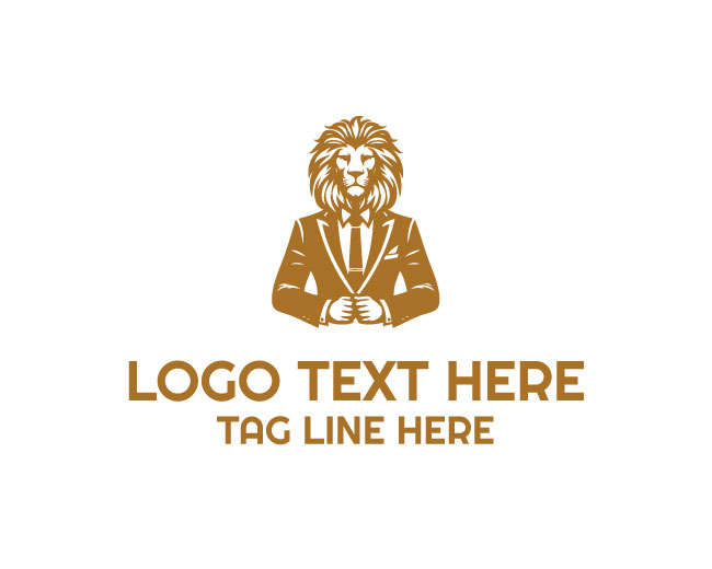 Gentleman Lion Logo