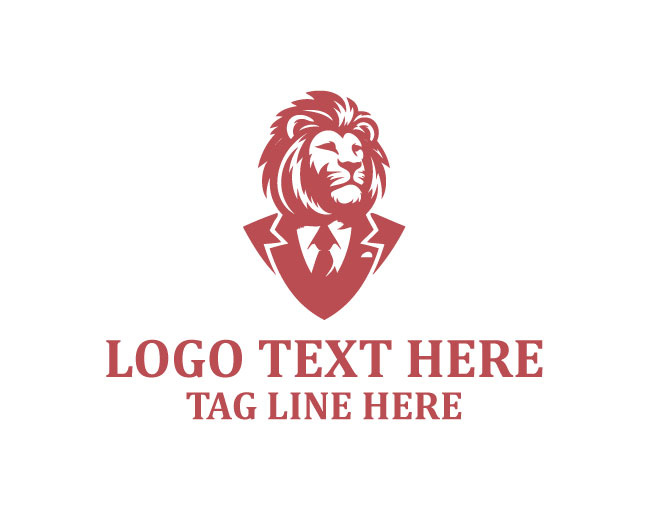 Royal Gentleman Lion Logo